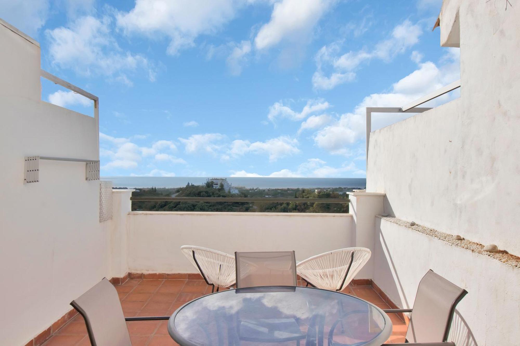 Duplex Estilo Boho Con Increible Terraza Y Vistas Al Mar En Estepona - Las Abejeras 609 Apartment Ngoại thất bức ảnh