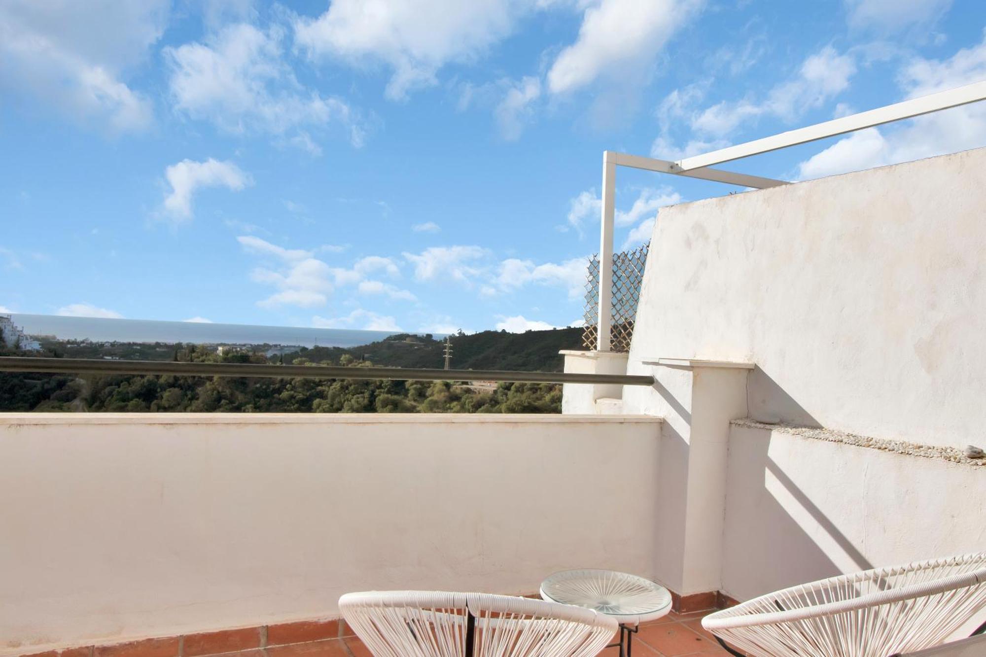 Duplex Estilo Boho Con Increible Terraza Y Vistas Al Mar En Estepona - Las Abejeras 609 Apartment Ngoại thất bức ảnh